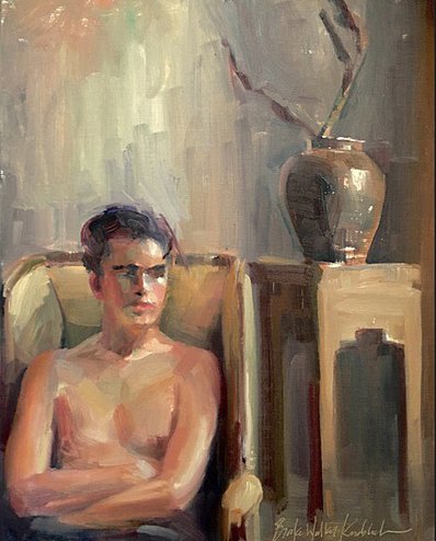 Young Man with Ceramic Pot